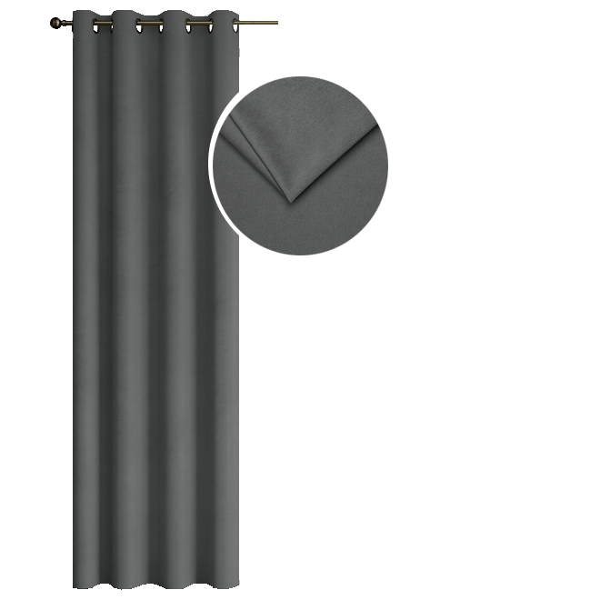 Zasłona welwetowa – Ciemny szary Zasłona welwetowa – Ciemny szary