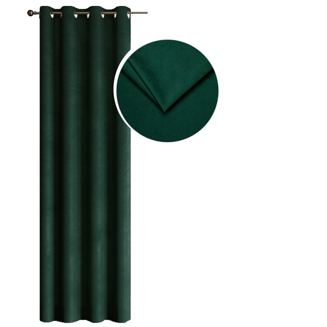 Zasłona welwetowa – Ciemna zieleń Zasłona welwetowa – Ciemna zieleń