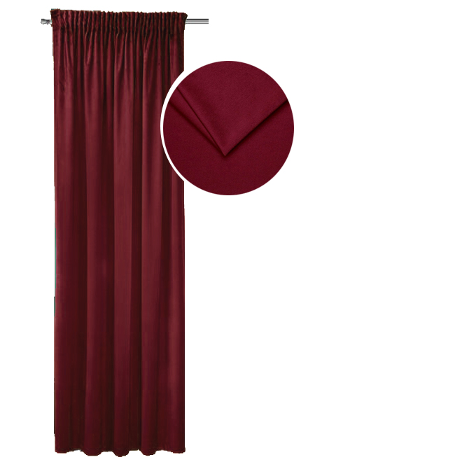Zasłona welwetowa – Bordowa Zasłona welwetowa – Bordowa