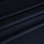 Tkanina matowa, gładka, dekoracyjna Panama Czarna