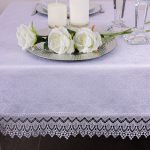 Obrus z Gipiurą Żakard – Biel 250 Obrus z Gipiurą Żakard – Biel 250