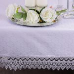 Obrus z Gipiurą Żakard – Biel 232 Obrus z Gipiurą Żakard – Biel 232