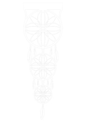 Panel Ażur Łapacz Snów – Biel