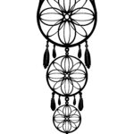 Ażur Panel Łapacz Snów – Czarny