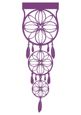 Ażur Panel Łapacz Snów – Fiolet