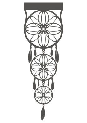 Ażur Panel Łapacz Snów – Grafit