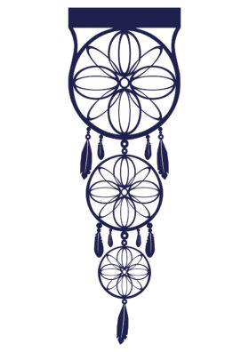 Ażur Panel Łapacz Snów – Granat