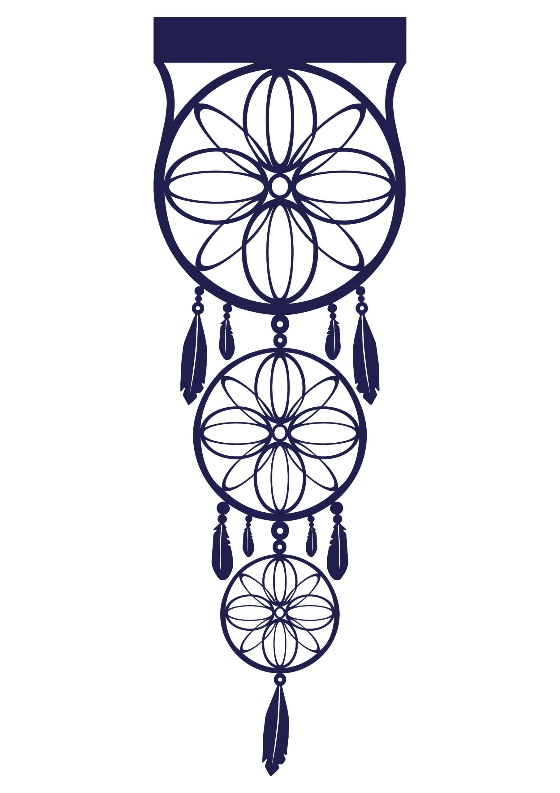 Ażur Panel Łapacz Snów – Granat Ażur Panel Łapacz Snów – Granat