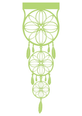 Ażur Panel Łapacz Snów – Jasna zieleń