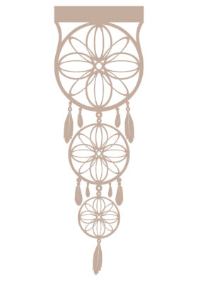 Ażur Panel Łapacz Snów – Kakao