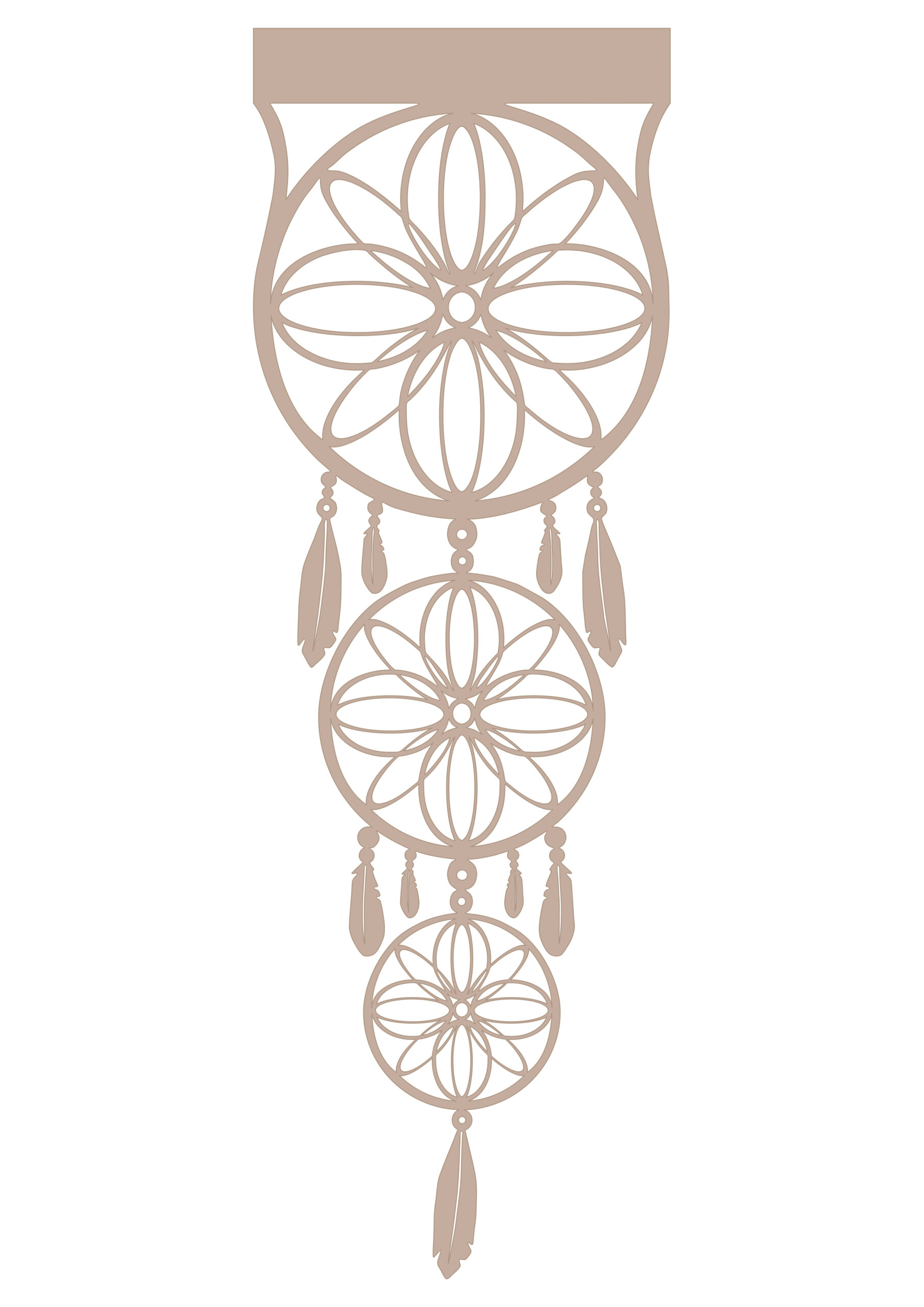 Ażur Panel Łapacz Snów – Kakao Ażur Panel Łapacz Snów – Kakao