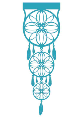 Ażur Panel Łapacz Snów – Turkus