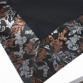 Obrus Magnat – Czarny + Srebro miedź