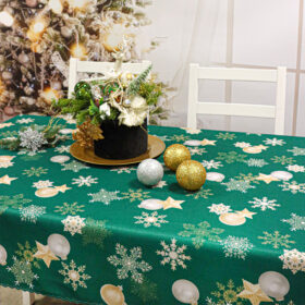 Obrus świąteczny Boże Narodzenie- zielony Obrus świąteczny Boże Narodzenie- zielony