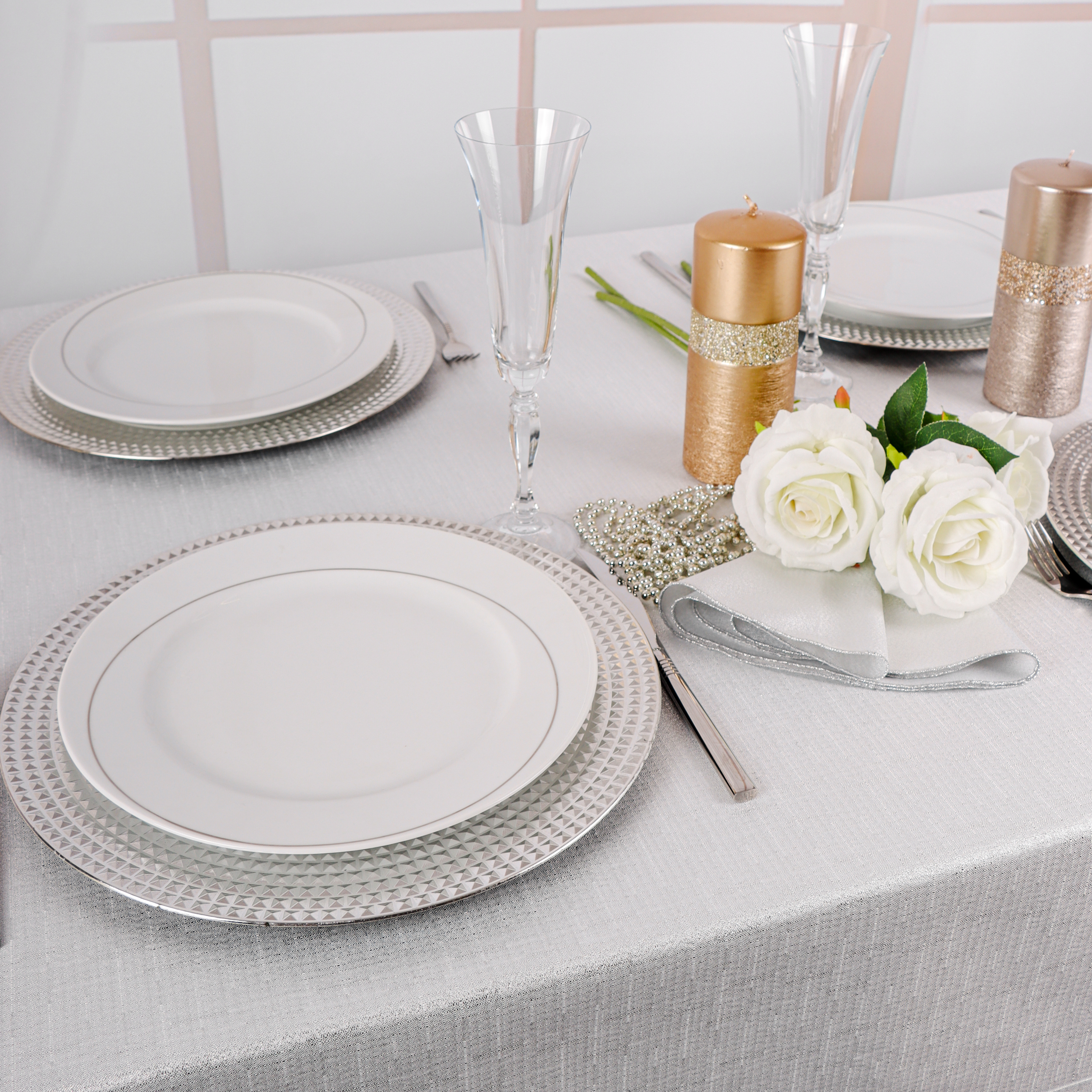 Obrus Brokat – Srebro Obrus Brokat – Srebro