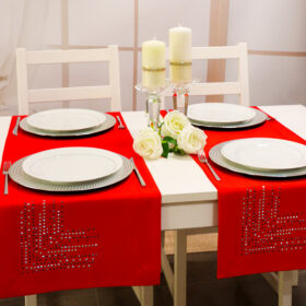 Bieżnik Panama Decor - Czerwony