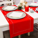 Bieżnik Panama Lux – Czerwień srebro Bieżnik Panama Lux – Czerwień srebro