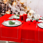 Bieżnik Panama Lux – Czerwień srebro Bieżnik Panama Lux – Czerwień srebro