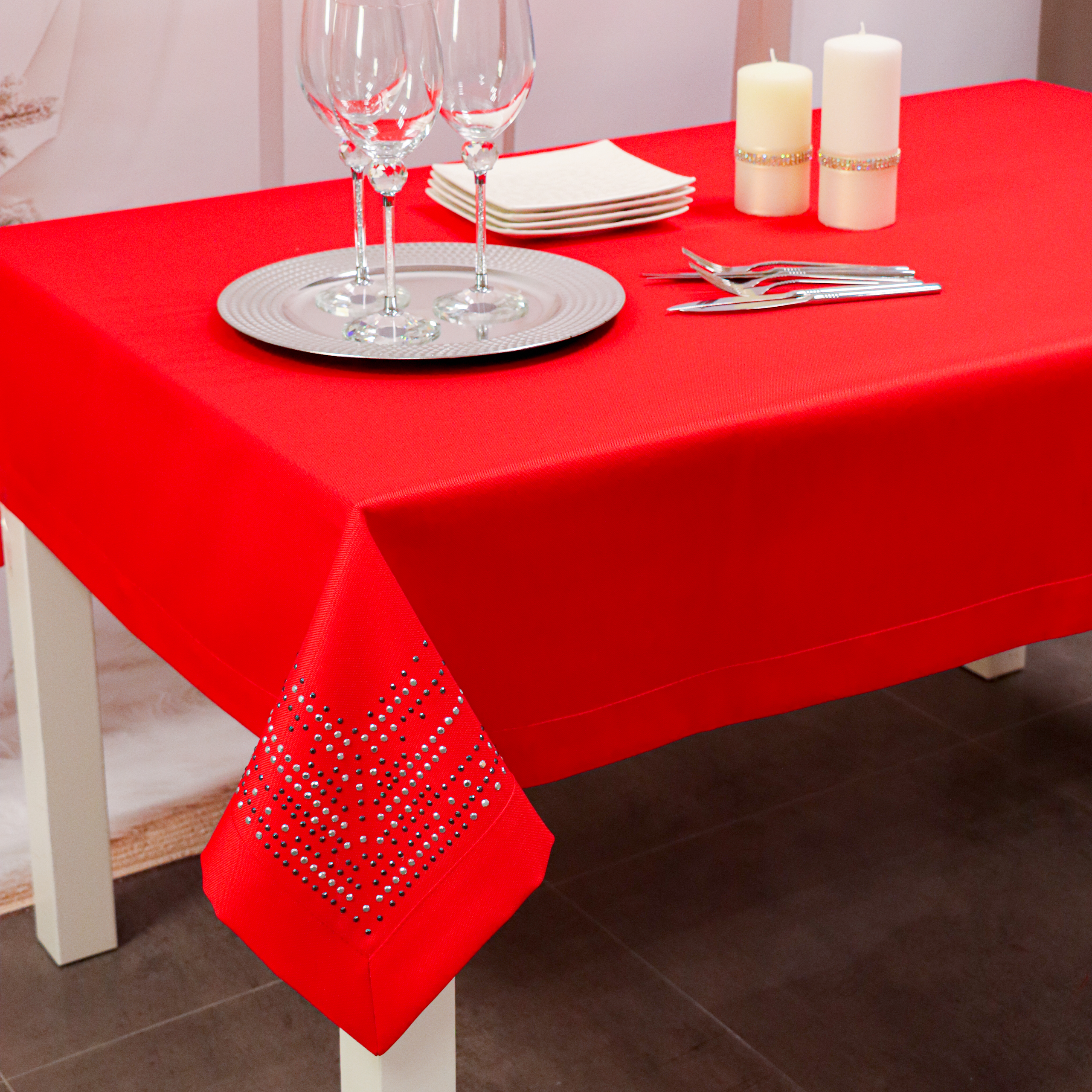 Obrus Panama Decor – Czerwony Obrus Panama Decor – Czerwony