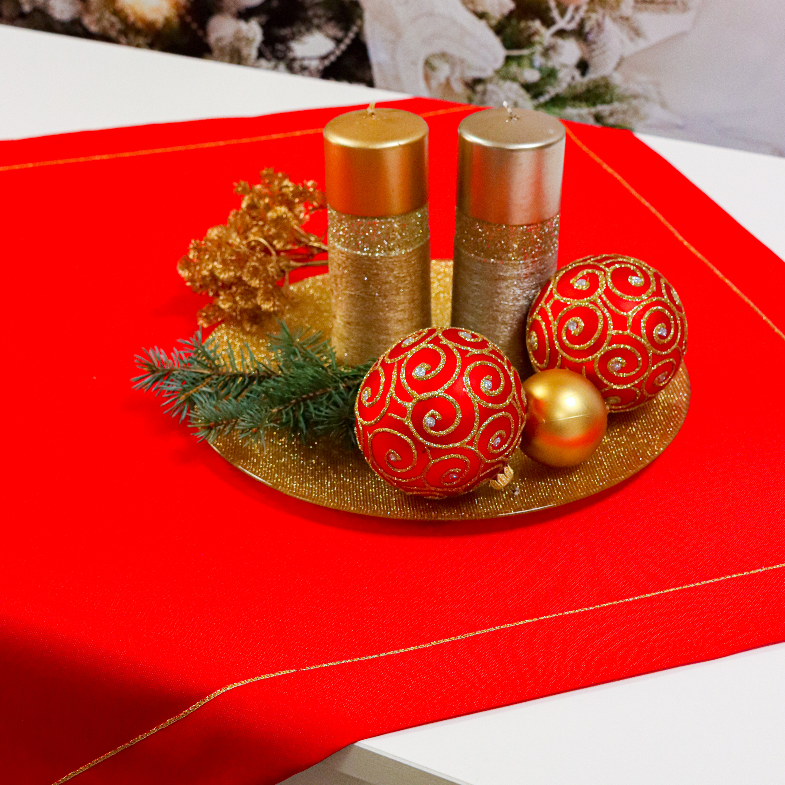 Serweta Panama Lux- Czerwień złoto Serweta Panama Lux- Czerwień złoto