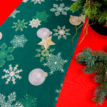 Bieżnik Świąteczny-zielony Bieżnik Świąteczny-zielony