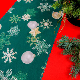 Bieżnik Świąteczny-zielony