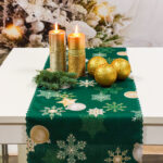 Bieżnik Świąteczny-zielony Bieżnik Świąteczny-zielony