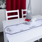 Bieżnik Świąteczny – czerwone bombki