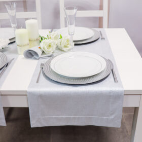 Bieżnik Brokat – Srebro