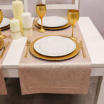 Bieżnik Brokat – Złoto Bieżnik Brokat – Złoto