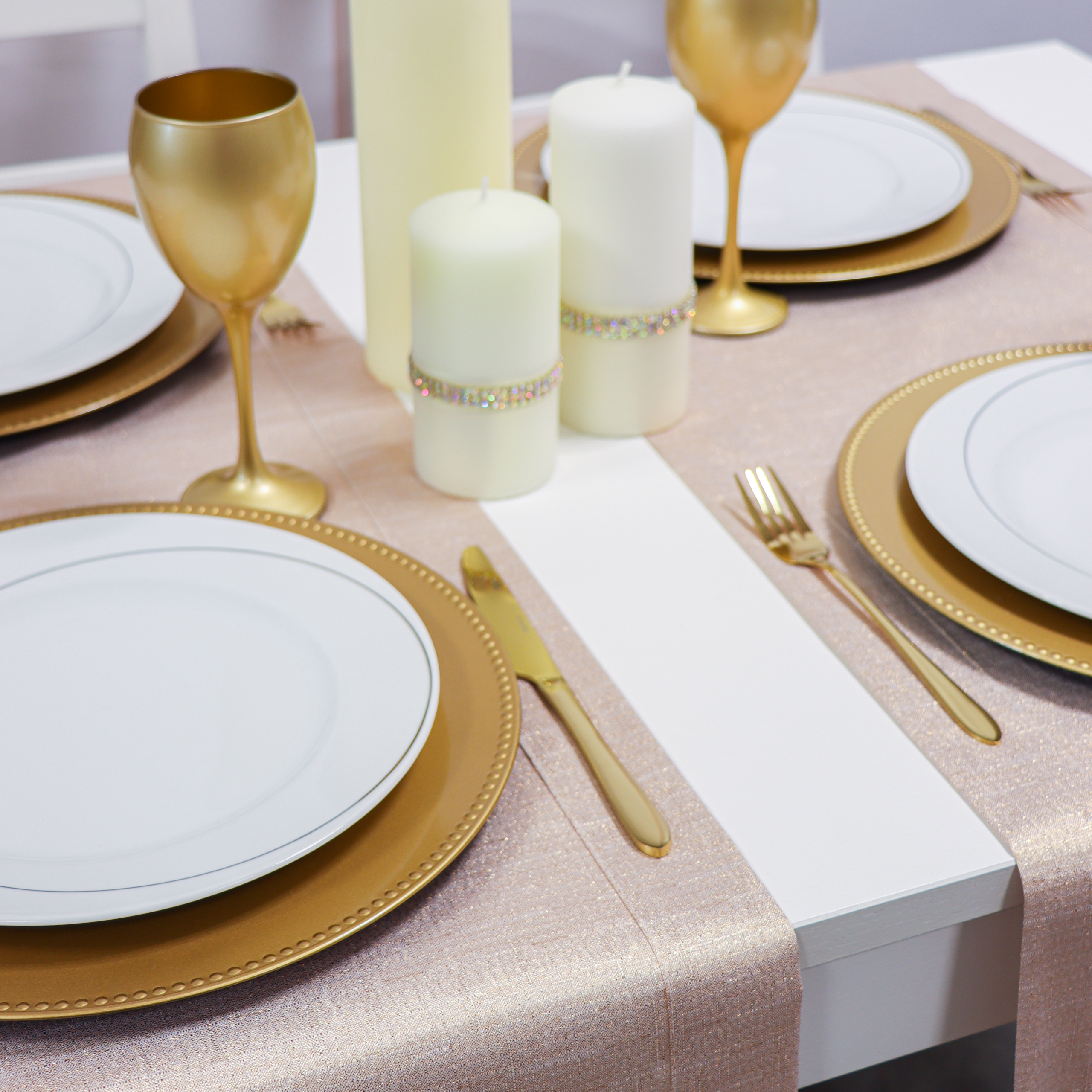 Bieżnik Brokat – Złoto Bieżnik Brokat – Złoto