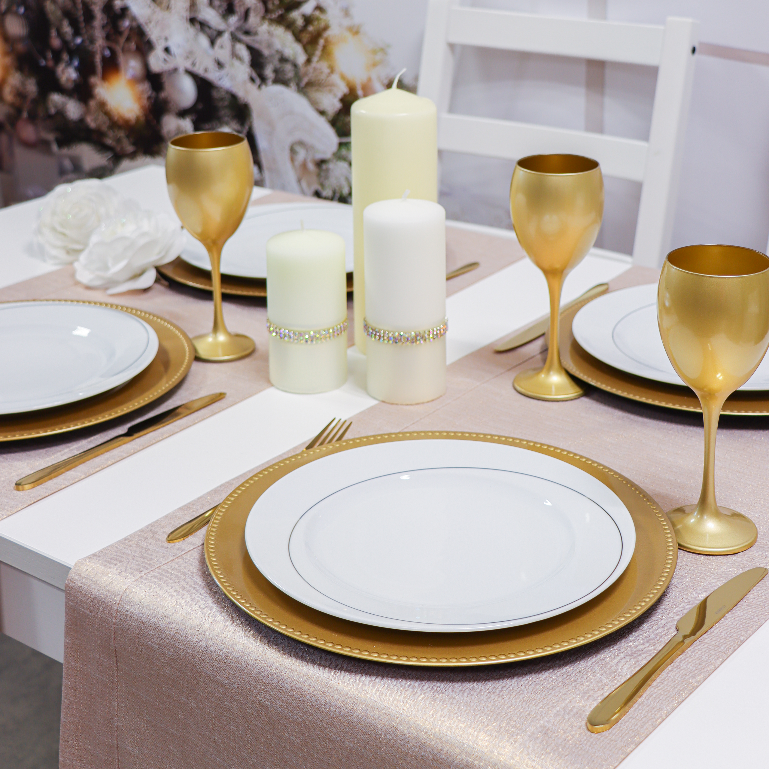 Bieżnik Brokat – Złoto Bieżnik Brokat – Złoto