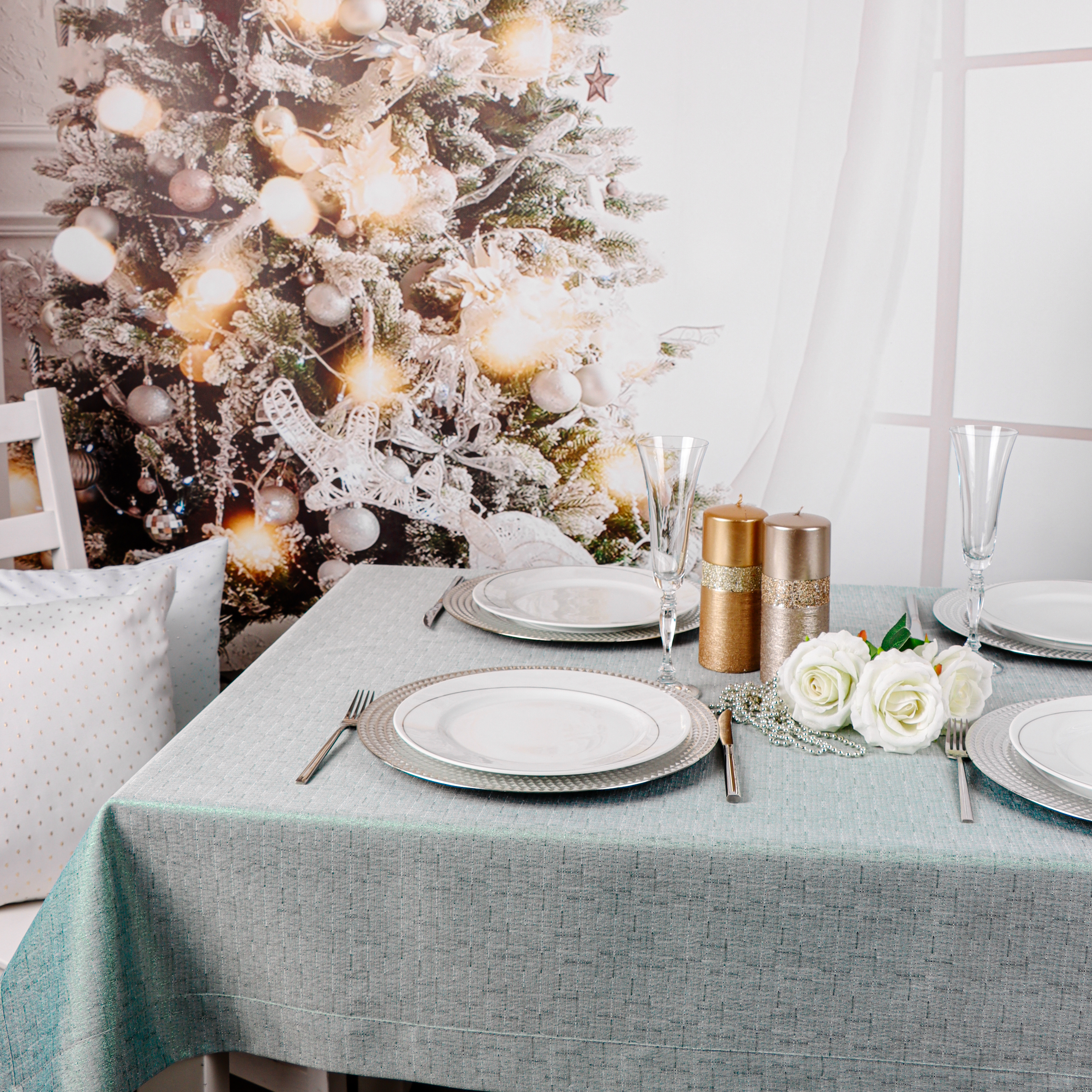 Obrus Brokat- Zielony Obrus Brokat- Zielony