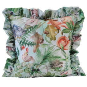 Poszewka z falbanką Druk Kwiat 411314-004