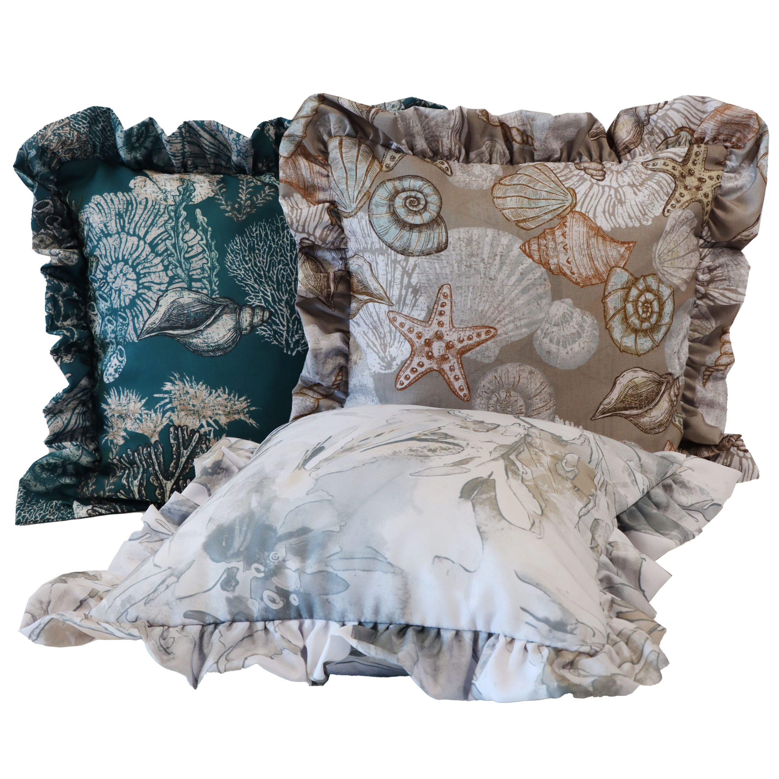 Poszewka z falbanką Druk Kwiat 420511-005 Poszewka z falbanką Druk Kwiat 420511-005