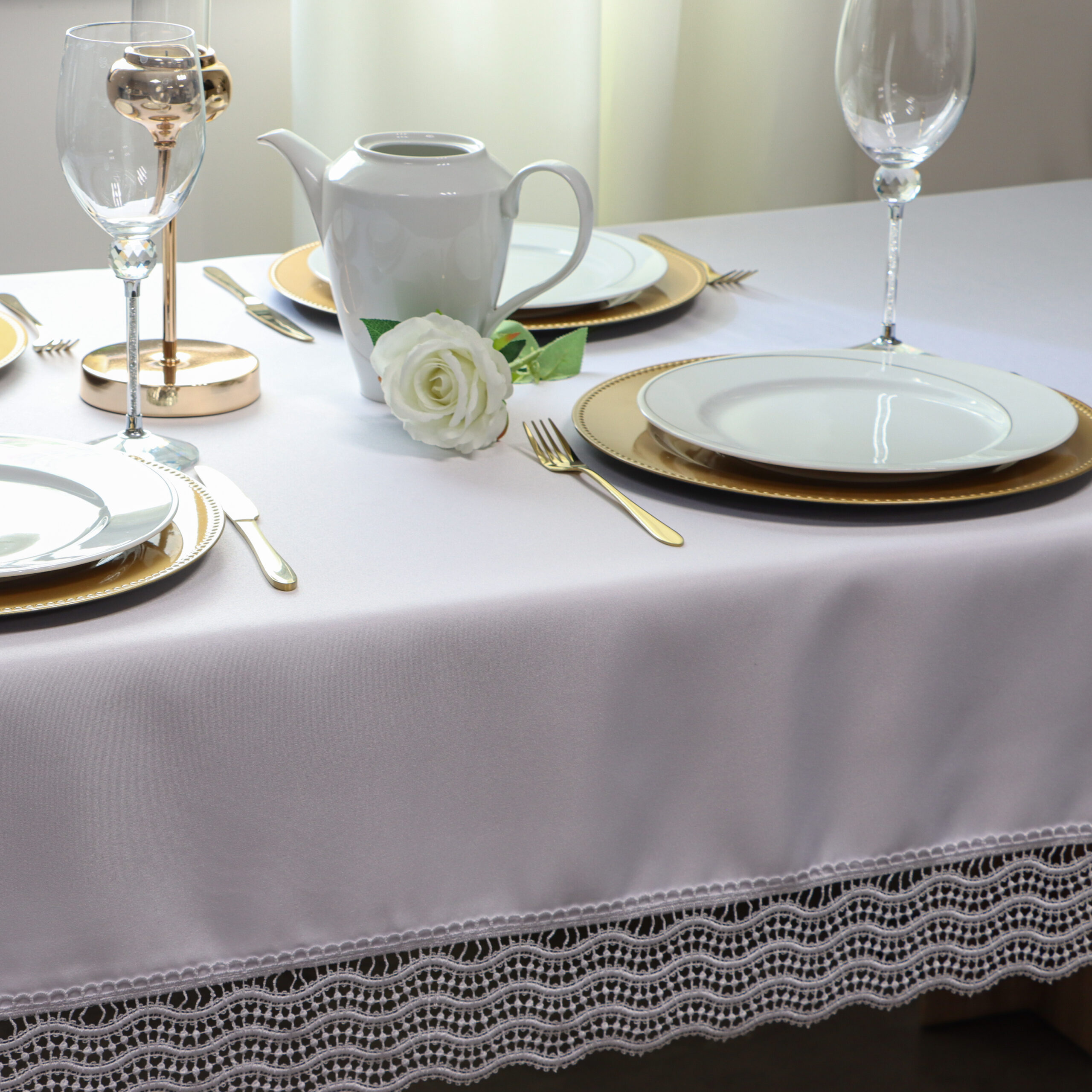 Obrus z Gipiurą – biały Obrus z Gipiurą – biały