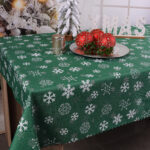 Obrus Świąteczny Gwiazdki – Szary