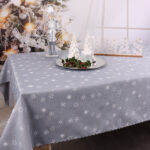 Obrus Świąteczny Gwiazdki – Czerwień Złoto