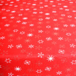 Obrus Świąteczny Gwiazdki – Czerwień Złoto Obrus Świąteczny Gwiazdki – Czerwień Złoto