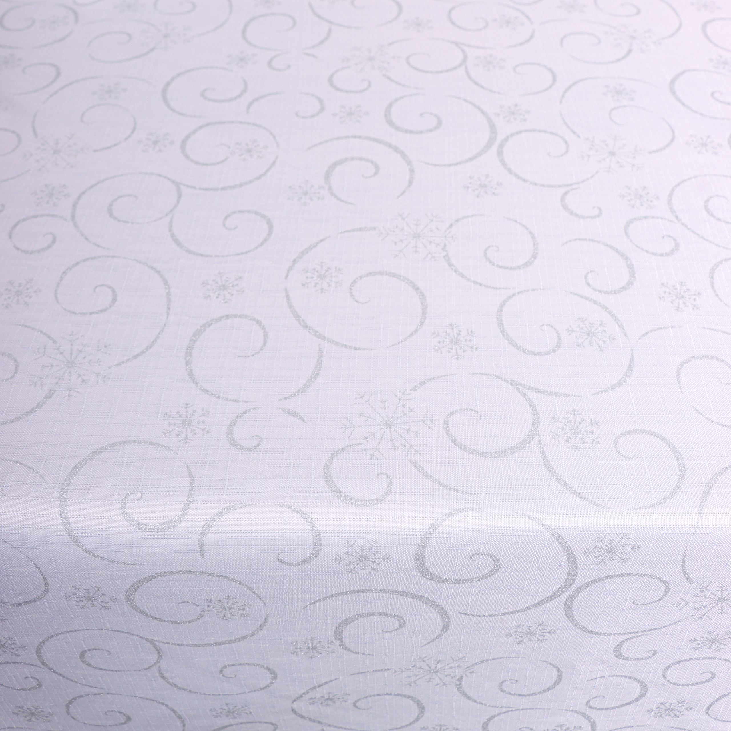 Obrus Świąteczny – Biel Srebro Obrus Świąteczny – Biel Srebro