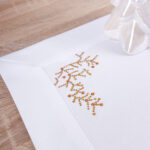 Podkładki świąteczne – Jodełka biel Podkładki świąteczne – Jodełka biel