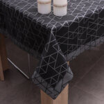 Obrus nowoczesny TOKYO – Czarno Srebrny Obrus nowoczesny TOKYO – Czarno Srebrny