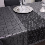 Obrus nowoczesny TOKYO – Czarno Srebrny Obrus nowoczesny TOKYO – Czarno Srebrny