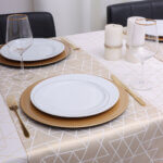 Bieżnik TOKYO – Biało złoty Bieżnik TOKYO – Biało złoty