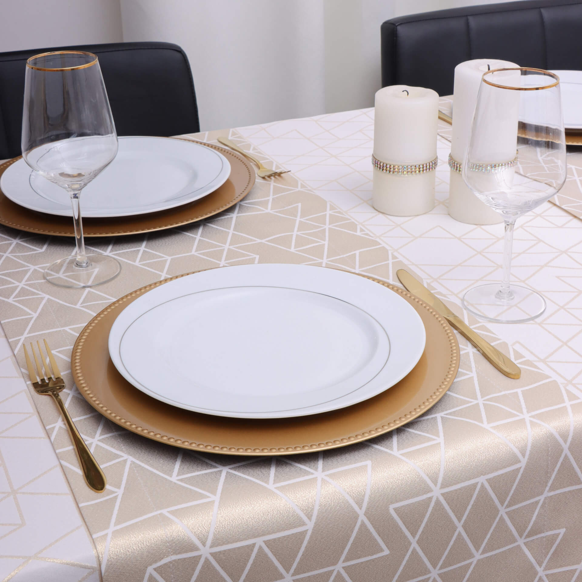 Bieżnik TOKYO – Biało złoty Bieżnik TOKYO – Biało złoty