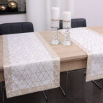 Bieżnik TOKYO – Biało złoty Bieżnik TOKYO – Biało złoty