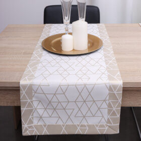 Bieżnik TOKYO – Biało złoty