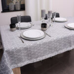 Obrus nowoczesny TOKYO – Czarno Srebrny