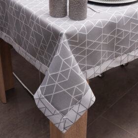 Obrus nowoczesny TOKYO – Szaro Srebrny