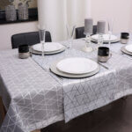 Obrus nowoczesny TOKYO – Szaro Srebrny